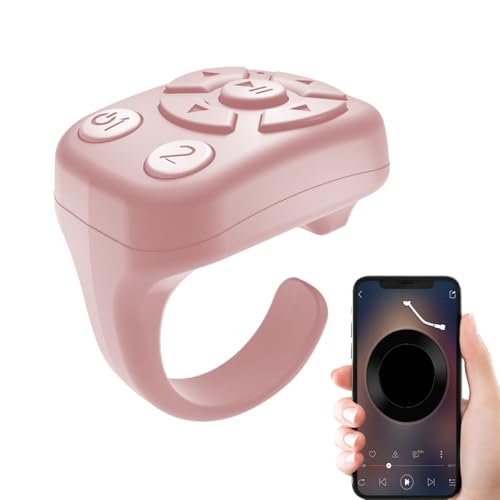 de Desplazamiento con Mando a Distancia para cámara | Disparador de Dedo anular, Disparador de Fotos y vídeo, módulo de Carga Tipo C, Herramienta de Captura de Medios, para creación de Selfies