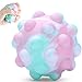 Pop Ball It Stress Ball per Bambini Adulti, 3D Nuovo Fidget Ball Popit Palla Anti-Stress Palla da Decompressione Sfera Giocattoli, Push Bubble Palla per Bagni, Esterni, Regali per Bambini (Rosa)