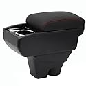 YJYWZH Compatible with Citroen C3 Armlehne 2017-2023 Armlehnen Auto Mittelkonsole Aufbewahrungsbox Armlehne Armauflage Schwarz Leder Armstutze Mit Getrankehalter Schwarz mit roten Nahten YJYWZH Compatible with Citroen C3 Armlehne 2017-2023 Armlehnen Auto Mittelkonsole Aufbewahrungsbox Armlehne Armauflage Schwarz Leder Armstutze Mit Getrankehalter Schwarz mit roten Nahten