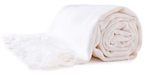 White Solid Colour Design Shawl Scarf Stole Wrap Pashmina CJ Apparel NEW a1120 EAN 5055370807716