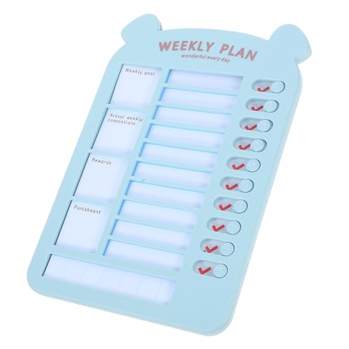 EXCEART Tablero De De Control Deslizante De Planificador Semanal De Hábitos Diseño Moderno