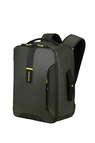 Samsonite Paradiver Light Maleta Cabina Ryanair 40x30x20cm, 25L, 0,80kg, Equipaje Mano Debajo Asiento Wizz Air, Vueling, Transavia, Mochila avión S, Verde Selva