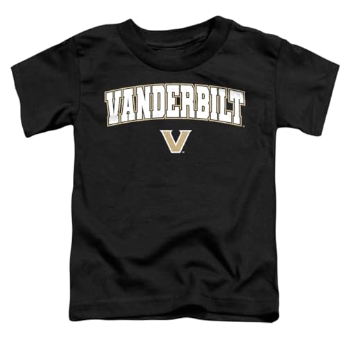 LOGOVISION Vanderbilt University Arch Logo Kids T Shirt (2) for Toddler Boys and Girls, Black