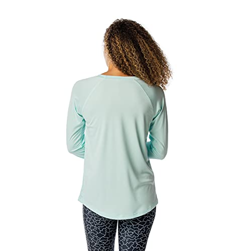 Vapor Apparel Women’s UPF 50+ UV Sun Protection Long Sleeve Performance Regular Fit T-Shirt for Sports and Outdoor, Medium, Seagrass