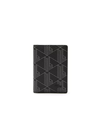 Lacoste porte-cartes The Blend Homme Monogram Noir Gris