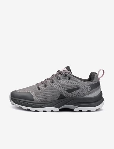 RevolutionRace Daytrek Walking Shoes für Damen, Leichte und Atmungsaktive Wanderschuhe, Black/Grey, 37
