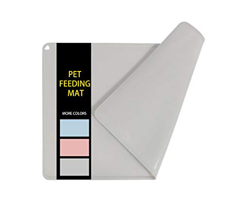 GOHOO PET Dog Food Mat Silicone Dog Bowl Mats for Water and Food Nonslip Dog Cat Pet Feeding Placemat