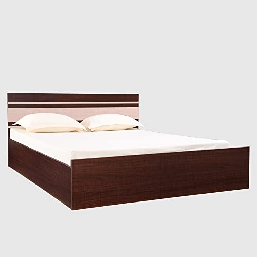Image of Hometown Optimas King Bed with Box Storage in Dark Choco Colour (Engineered Wood, Dark Choco)
