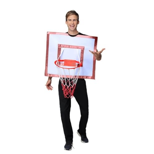 Stakee Déguisement De Basket-Ball pour Adultes, Accessoire De Costume Portable, Idéal pour Les Activités Familiales Les Fêtes d'halloween.