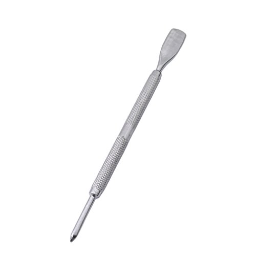 SOURBAN 3Pcs Stainless Steel Nail Cuticle Spoon Pusher Remover Cutter Nipper Clipper Manicure Set - Thumbnail 4