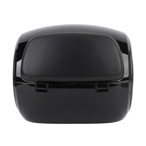 Boîtier supérieur de moto durable avec coffre arrière ABS étanche noir - 7