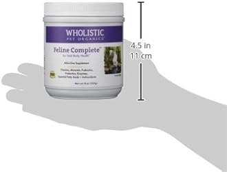 Wholistic Pet Organics Feline Complete - 8 Oz - Multivitamin & Probiotic Powder for Cats - Natural Cat Food & Digestive Support