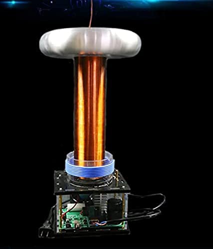 UIGJIOG 800W Musique Haute Puissance Grande Enceinte De Bobine Tesla, Bobine Tesla Tesla, Kit De Bricolage Tesla Coil, Arc Generator Science Physics Learn,800 W Cover