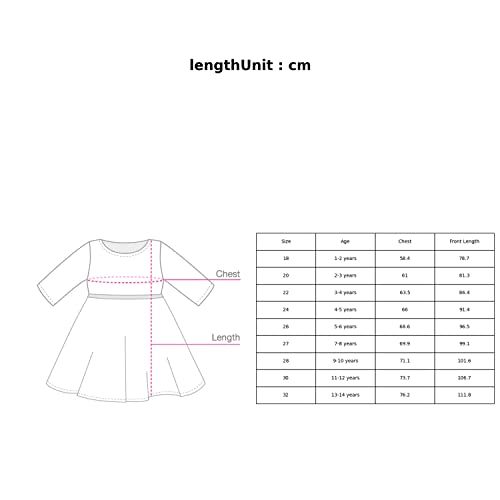 Image of Hopscotch Girl Cotton Full-Sleeve Stripe Print Casual Knee Length Dress In Fuchsia Colour