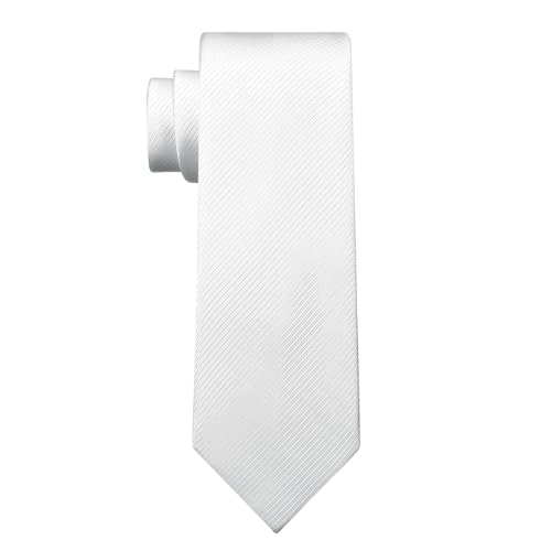 Image of KOOELLE Men's Ties Solid Pure Color Plain Neckties Formal Black Ties For Men