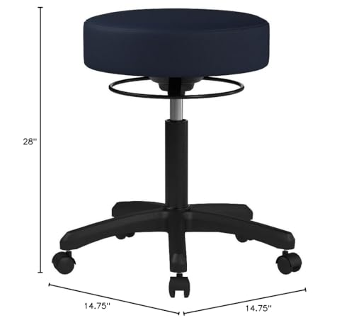 Image of Perch Life Height Adjustable Stool | Desk Height 18-23 inch | Imperial Fabric