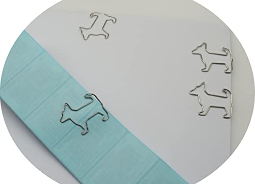 Paper Clips Bookmarks Dog And Dog Bone Shaped, Cute Office Supplies, Dog Lover's Gift, 2 Tins Pack #TOP1