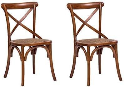 Biscottini Juego de 2 sillas de comedor