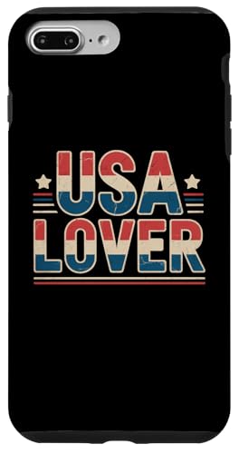 ���B���e�[�W I Love USA Of America Flag USA Lover Meme �X�}�z�P�[�X iPhone 7 Plus/8 Plus �p