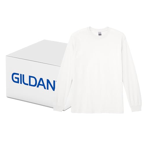 Image of Gildan Adult Ultra Cotton Long Sleeve T-Shirt, Style G2400, Multipack