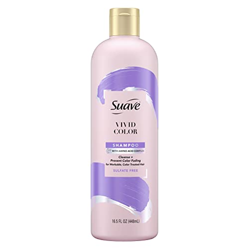 Suave Pink Shampoo for Color-Treated Hair 16.5oz