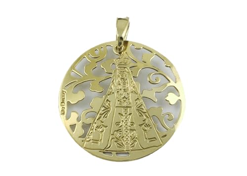 Médaille Vierge de Notre-Dame de Bégoña en argent sterling 925 de haute joaillerie