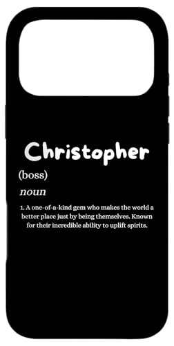 Christopher Definition Personalized Name Costume For Chris �X�}�z�P�[�X iPhone 17 Pro Max �p