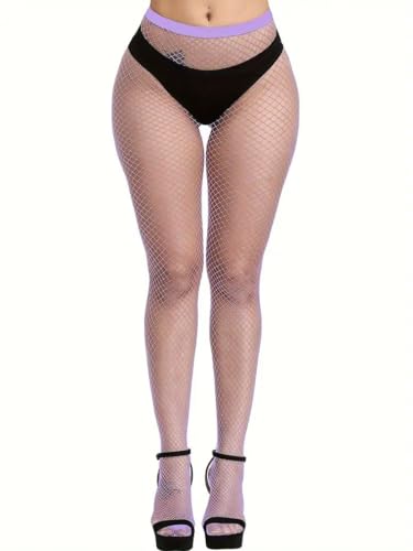 Image of Boolavard Fishnet Stockings, High Waist Tights for Women, Fish Net Tights Ladies Plus Size One Size Fit All