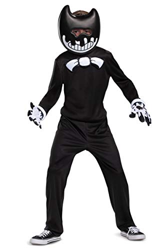 Panoplie Ink Bendy noire XL pour adolescent déguisement soirée thématique jeux vidéo