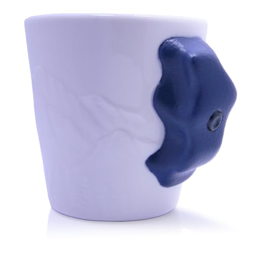 Climbyes - Climbyes Rock Climbing Mug, Master Crimp Mug or Climbing Hold Mug (Blue)