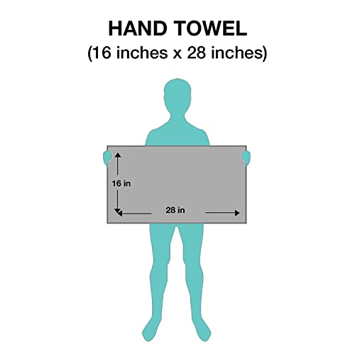 Bht Towels - 100% Cotton Towel - Set Of 4 Hand Towels (Black) - Quick Dry - Absorbent - Soft - 450 Gsm - Machine Washable #TOP5