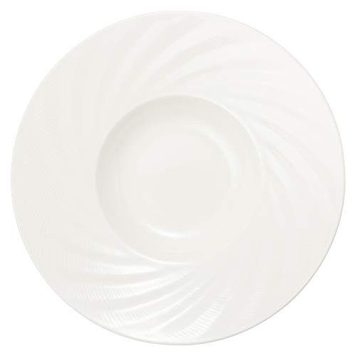 NARUMI(ナルミ) プレート 皿 センス ホワイト 28cm リム スープ 電子レンジ温め・食洗機対応 51800-5813