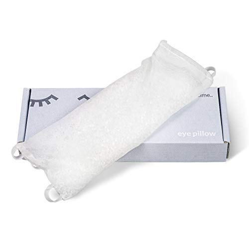 Medical Grade Hygienic Weighted Eye Pillow for Comfort & Relief, Microwaveable Hot