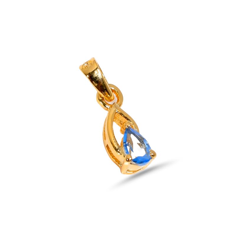 Pendentif topaze bleue suisse poire argent 925 pour illuminer vos tenues d'été