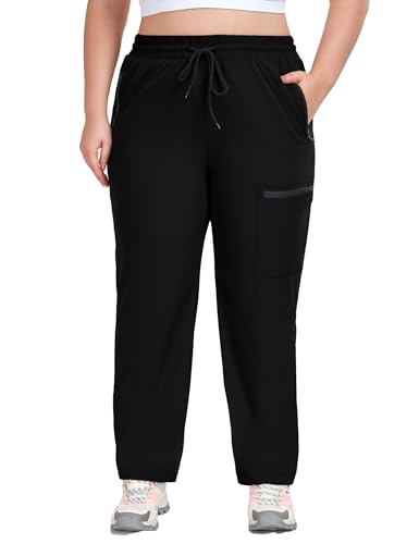 COOTRY Women's Plus Size Hiking Cargo Pants