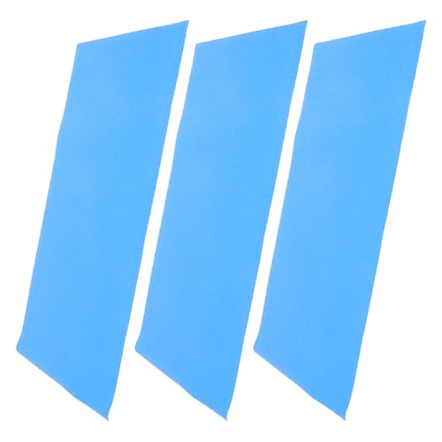 WEKADRIN 3 Piezas Protector Desmontable Escaleras para Piscina de Antideslizante en PVC Azul, Resistente Fácil de Quitar y Adecuado para Piscinas Elevadas y Públicas