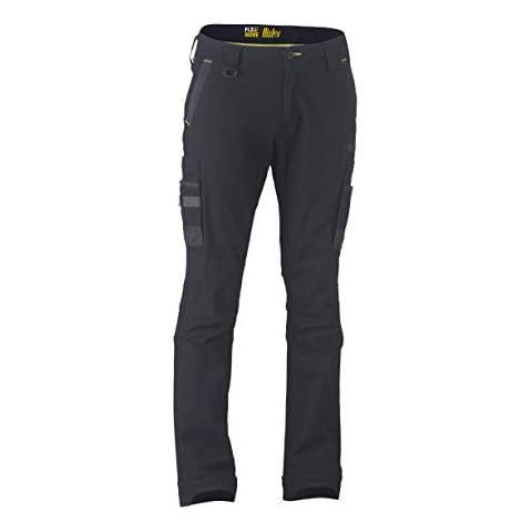 Bisley Workwear UKBPC6331_BBLK Flex & Move Cargo Trousers Stretch Utility - Black, 34R Cover