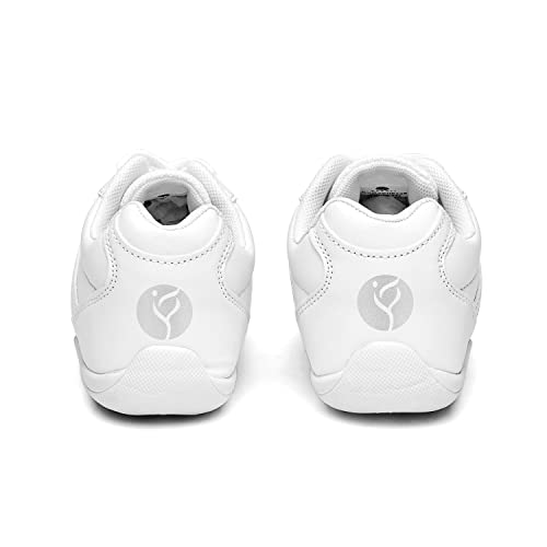 Brexli Cheer Shoes Women - White Cheerleading Shoes For Girls & Youth Cheer Competition Sneakers Pu 8 #TOP2