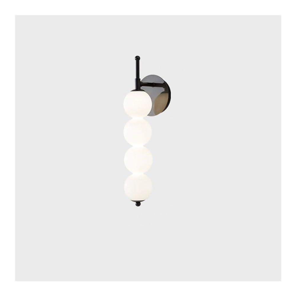 Kitchen Faucet Minimalist Globe Wall Milk White Glass Blande Muro Full Base Fispositi per Il Soggiorno Camera da Letto Colaro (Oro, 5 luci)