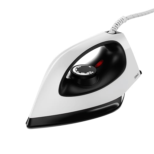 GM Orca Premium 1100 Watt Dry Iron Press | Dual Layer German Non-...