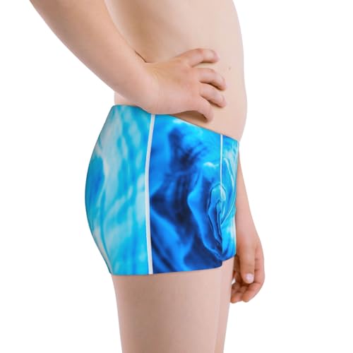 Boys' Cotton Boxer Brief Soft Underwear-Blue Shell2
