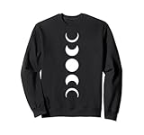 fasi del ciclo delle fasi lunari della luna astronomia felpa
