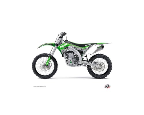 Kit déco moto cross pour Kawasaki 250 KX avec design Predator Vert Light