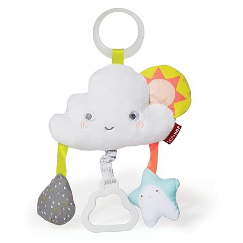 Image of Skip Hop Baby Stroller Toy, Silver Lining Cloud Jitter, Cloud, 0.25 Pound, 1 Count (Pack of 6)