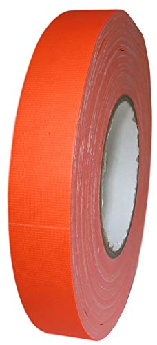 One-Day Sale: Up to 60% Off T.R.U. CGT-80F Fluorescent Gaffers/Spike Tape Laminated with Rubber Adhesive.60 Yards. (Fluorescent Orange, 1 in.)