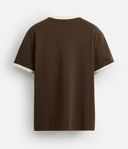 Image of Alan Jones Clothing Men's Regular Fit Stretch Cotton T-Shirt | Round Neck Short Sleeve Contrast Trim Tee | Casual Crew Neck T-Shirt for Men