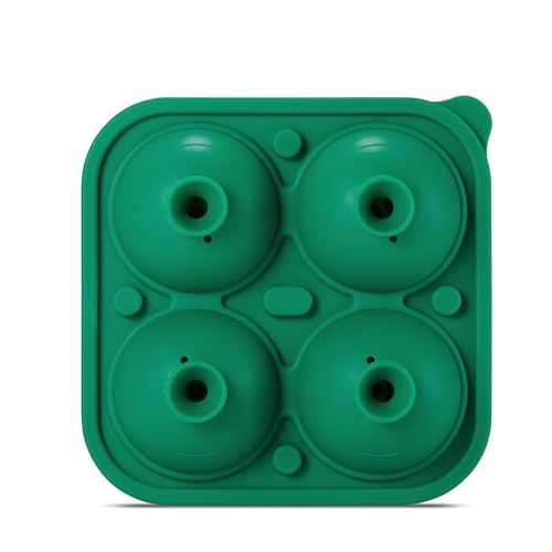 Image of ACOOKEE Novelty Golf Gifts Ball Ice Maker Mold, 2.2 inch Large Sphere Round Ice Cube Mold for Cocktails, Whiskey, Bourbon, Fun Shapes Big Whiskey Ice Cube Mold Gifts