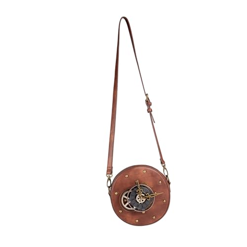 Sac vintage chic en PU de qualité supérieure avec finitions steampunk
