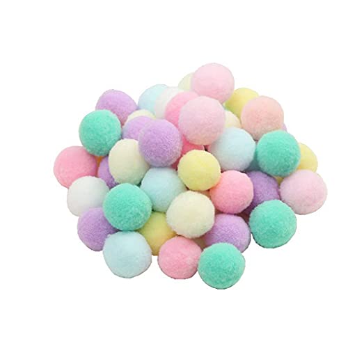 Lista de Pompon para comprar online. 38 100 bolas de pompones coloridos de 1 pulgada para suministros de pasatiempos y manualidades creativas, decoraciones de fiesta