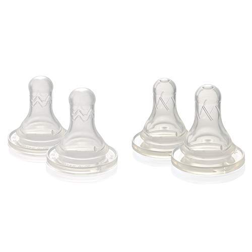 【セット買い】ベッタ (Betta) ドクターベッタ哺乳びん ブレイン替乳首(丸穴) 2個セット & (Betta) ドクターベッタ哺乳びん ジュエル替乳首(クロスカット) 2個セット 0-3か月 2個